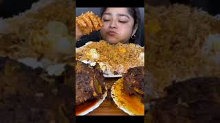 Maddy Eating spicy biryani chicken recipe mukbang big bites [upl. by Nan]