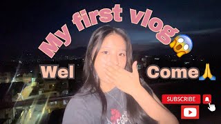 MY FIRST VLOG 😱MAILE MERO FIRST VLOG MA KK GAREY HOLAA TA🫣 [upl. by Ydac]