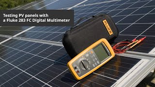 How to test PV panels with a DMM [upl. by Esyned718]