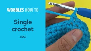 How to crochet single stitches sc in the round [upl. by Aloise106]