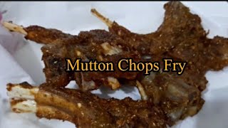 Mutton Chops Fry Recipe ‐Tasty Mutton chanp Fry [upl. by Haden]