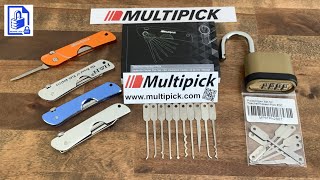 911 Simple Combination Padlock Bypass with Multipick Rolls Royce Jackknife Lock Pick Set multipick [upl. by Mencher]