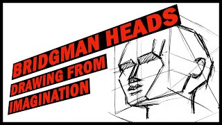 George Bridgman heads features and faces  solid drawing a head from imagination [upl. by Eevets]