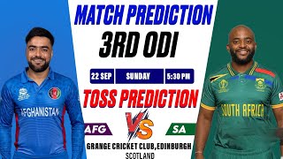 AFG vs SA 3rd ODI Match prediction  Afghanistan vs South Africa Playing 11  Who will win [upl. by Bruyn256]