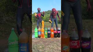 Mentos vs coke  pepsi  sprite  thumps up  fanta  7up and marinda [upl. by Acinaj]