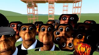 Obunga Family Vs Towers In Garrys Mod [upl. by Mages]