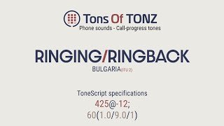 RingingRingback tone Bulgaria 2 Phone sounds [upl. by Abagail]