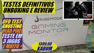 MONITOR GAMER  27 240hz 2K  RISE MODE TESTE GHOST DEAD PIXEL JOGOS E UNBOXING REVIEW COMPLETO [upl. by Enieledam]