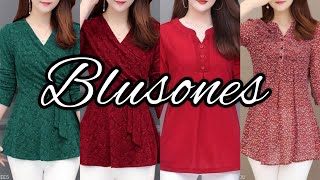 BLUSONES en MODA 202425 IDEAS de NUEVAS BLUSAS LARGAS [upl. by Bena546]