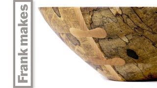 Woodturning A Spalted Maple Bowl [upl. by Kimitri]