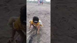 Eswara songUppena movieteluguytshortstrendingcute little girlBeachBhavitha world [upl. by Aleil68]