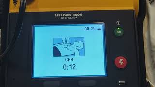 LIFEPAK 1000 Defibrillator PreShock CPR time [upl. by Arymahs]