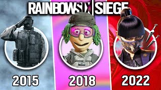 Evolution of Rainbow Six Siege 20152022 [upl. by Ailadi302]