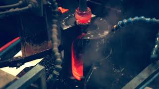 Making Dartington Crystal Mould blowing [upl. by Aronael522]