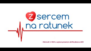 Resuscytacja krążeniowooddechowa RKO z wykorzystaniem defibrylatora AED [upl. by Trager]