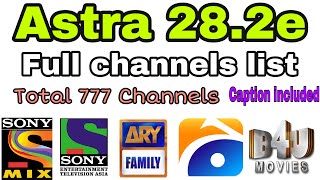 Astra 28e all channels list  Astra 282e channels  Satellitesworld [upl. by Zilef385]