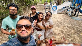 Currimundi Lake එකේ අපි කට්ටියම හදපු කොත්තු 🤪Day Out australia queensland koththu funtime qld [upl. by Ainiger518]