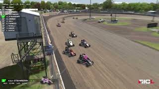 Fairbury Speedway ICL National Midget Series Race 12 [upl. by Cyb]