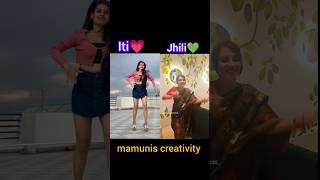 Iti💗 🆚 Jhili💚 youtubeshorts shorts [upl. by Humfrid]