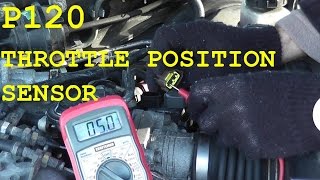 How To Test and Replace the Throttle Position Sensor TPS P0120 [upl. by Seavey]