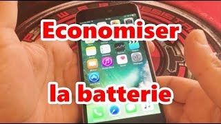 Comment économiser la batterie iphone tuto astuces [upl. by Atsyrhc148]