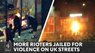 More UK rioters jailed as police warn of new far right unrest [upl. by Najram889]