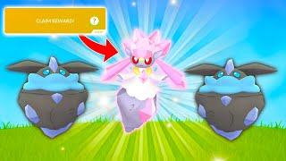 FREE DIANCIE RESEARCH IN POKEMON GO Shiny Carbink Release [upl. by Aala]