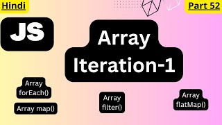 JavaScript Array Iteration tutorial in Hindiarvindprogramming [upl. by Naharba708]