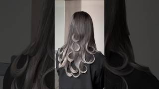 Ice grey hairdye  Grey hair color tutorial  Grey hair dye on black hair [upl. by Bazil]