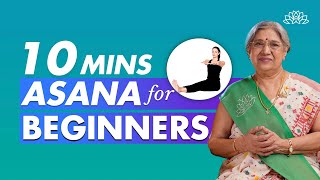 10 Min Morning Yoga For Beginners  Quick amp Easy Asana  Routine For Daily Wellbeing  Dr Hansaji [upl. by Deenya]