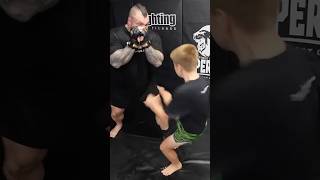 Eddie Hall DESTROYED by 9 Year Old in MMA [upl. by Kcirdahc]