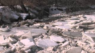 Massive Ice Jam Breaks Buffalo 21811 [upl. by Raffaello]