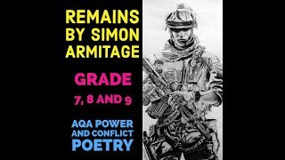 Remains by Simon Armitage Grade 7 8 and 9 [upl. by Adnohsak260]