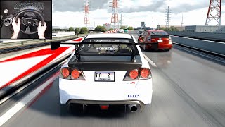 Honda Civic Type R FD2 10000 RPM Insane Sound  Assetto Corsa  Steering Wheel Gameplay [upl. by Neelie]