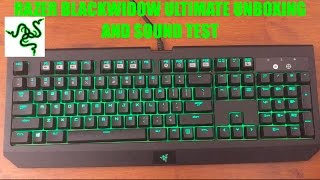 Razer Blackwidow Ultimate Stealth unboxing amp Sound test Razer Orange Switch [upl. by Zednanref]