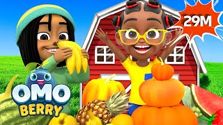 Lets Celebrate The Harvest  OmoBerry  Read Along Songs  Kids Videos For Kids  Learning Songs [upl. by Adnoved354]