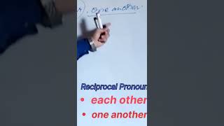 Reciprocal pronoun kinds of pronoun [upl. by Onaimad]