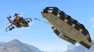 UPSIDE DOWN FLYING TANK KILL GTA 5 Funny Moments [upl. by Candie]