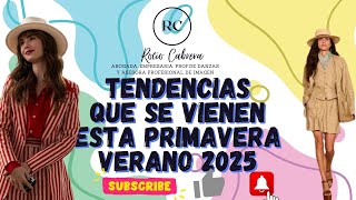 TENDENCIAS PRIMAVERAVERANO 2025 [upl. by Cassius]