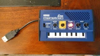 Korg Monotron Duo Mods CV Pitch  Filter Cutoff [upl. by Alikahs]