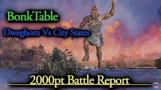 Conquest EP70 Dweghom vs City States 2000pt Battle Report [upl. by Akkimat]