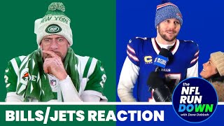 BillsJets Reaction Josh Allen amp Bills SURVIVE Aaron Rodgers Hail Mary [upl. by Evelunn]