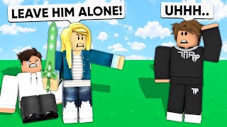 I Made A KID Mad and His MOM Joined Roblox Bedwars [upl. by Nomannic]