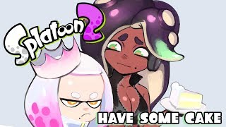 Motion ComicDub Splatoon Pearl and Marina  Have some cake [upl. by Eelsew604]