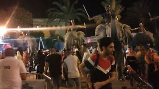 سهرات المدينة السياحية ياسمين الحمامات تونس  Nightlife tourist city Yasmine Hammamet Tunisia [upl. by Emmery]