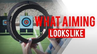 What you see when you’re aiming a compound bow [upl. by Ibbob]