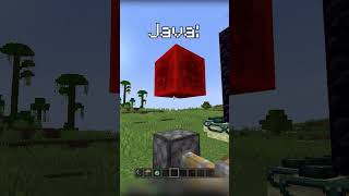 Java vs Bedrock👀  shorts minecraft [upl. by Eniotna356]