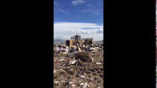 TRANSJORDAN CAT 836H LANDFILL COMPACTOR VIDEO [upl. by Dedie248]