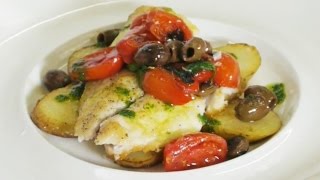 Filetto di orata alla mediterranea  Chef Alessandro Dehò  Saporie [upl. by Ogaitnas]