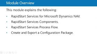 Dynamics NAV  M0101 Set Up a Company by Using RapidStart Services Introduction [upl. by Siraved]